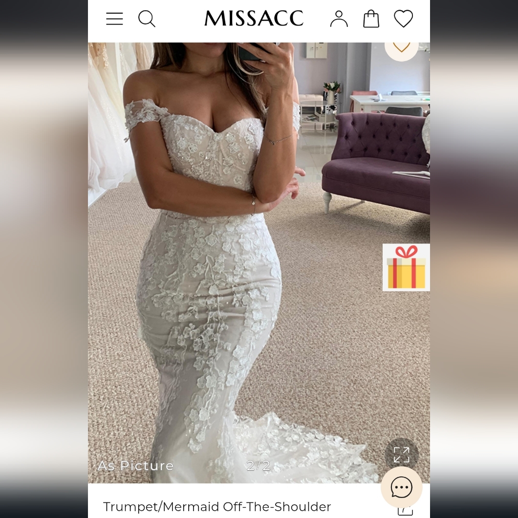 Elegant Ivory Lace Mermaid Wedding Dress